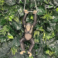 Statue grandeur nature en fibre de verre d'animaux de la jungle (éléphant, girafe, zèbre) – Accessoires de décoration pour fêtes et événements