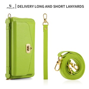 Hot-bán đa chức năng vải da Zip Pola Crossbody với công suất lớn cho <span class=keywords><strong>Iphone</strong></span> 15 14 13 cộng với Promax thời trang trường hợp - Product Image 6