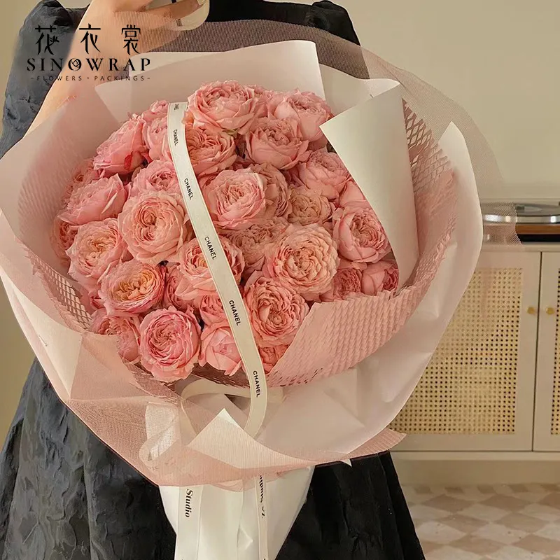 2022 New Arrival General-purpose Materials Paper Matt Net Of Paper Natural Flower Wrapping Paper