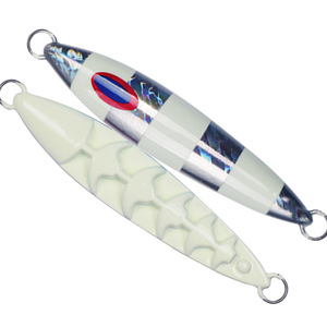 Señuelo de pesca de 120g, doble cara, que brilla en la oscuridad, para macarela, pesca en barco, material de hierro. - Product Image 1