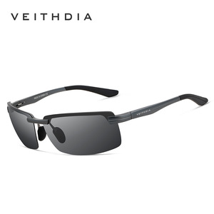 Veithdia Men's Aluminum Magnesium Sunglasses Polarized Grey Lens <b>For</b> Fishing Driving Outdoor Sports 6510 - Product Image 5