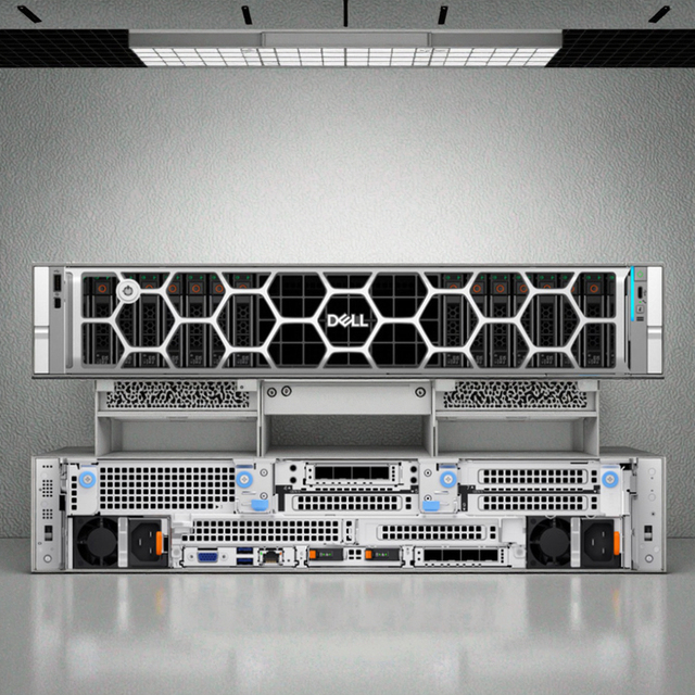 New Customized for Dell EMC PowerEdge R7715 2U Web HPC Database Rackmount Server with AMD EPYC Processor in Stock