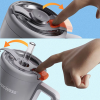 Mug de voyage en acier de qualité alimentaire, corps monobloc thermoformé, double paroi isolée sous vide, isolation thermique