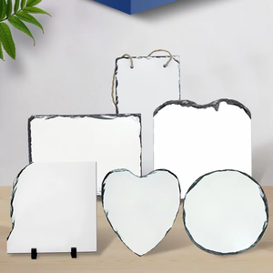 MD-09 personalizzabile in pietra fotografica in metallo ardesia sublimazione cornice per foto cuore Rock artigianato rettangolare personalizzato - Product Image 5