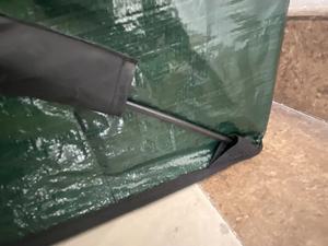 Yeşil PE su geçirmez kumaş bahçe Repotting Mat, kare Mat bahçe saksı için toprak nakli ve kreş - Product Image 3