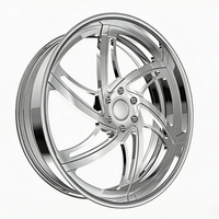 Rines SL 22x10 24x12 28x14 30x16 Personalizados de 2 Piezas, Aleación de Aluminio Pulido, Borde Profundo, Forjados, 6X135 6X139.7 para GMC Sierra