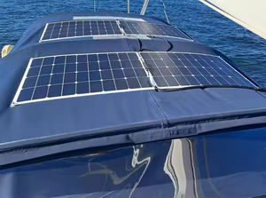 SunPower <span class=keywords><strong>Panneau</strong></span> <span class=keywords><strong>solaire</strong></span> flexible ETFE haute efficacité 380W haute puissance disponibilité en gros pour RV Roof Top Yacht Golf Car Van - Product Image 3