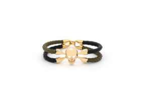 Pulsera de Lujo Premium con Calavera en Acero Inoxidable 316L, Chapada en Oro, Unisex, Joyería de Moda <span class=keywords><strong>VIYA</strong></span> - Product Image 2