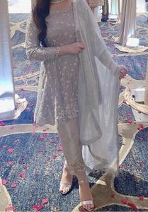 2021 nuevo elegante vestido de fiesta/novia hermoso aplique y decoración de encaje con lentejuelas Kurta con pantalón - Product Image 2