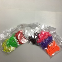 Lacets élastiques en silicone pour adultes, couleur polyvalente, sans reliure, sans attache, design plat pour les paresseux, emballage de sac à lacets