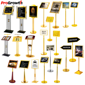 Soporte de letrero Suministros para hoteles y restaurantes Señalización de vestíbulo Tablero de menú Servicio de limpieza Acero inoxidable Prohibido fumar Estacionamiento Placas de pie - Product Image 4