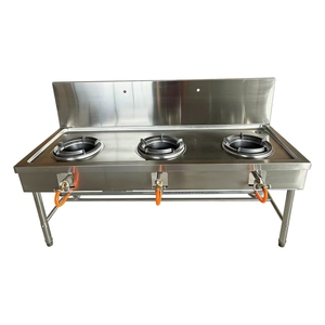 Table de cuisson commerciale VCT 3 brûleurs Kwali en acier inoxydable, compatible gaz GPL, chauffage rapide, protection anti-extinction de flamme - Product Image 2