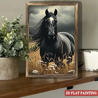 Toile encadrée en bois 20x30cm avec motif crème glacée