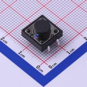 UK-B0224-G6.5-250 Tactile Switch Through hole Component (THT) Switch Single Pole Single Throw Round Button 2.5N Through Hole - Product Image 1