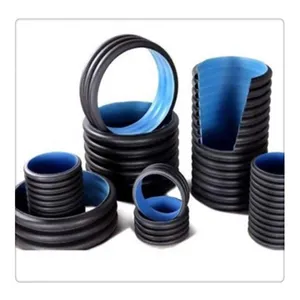 China manufacture HDPE Double Wall Corrugated PE Pipe sewage system city drain ploy pipe