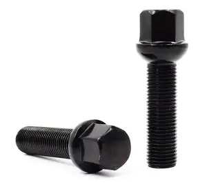 Baut Dudukan Kerucut Baja, Baut Hitam 28Mm 45Mm Hex17/19