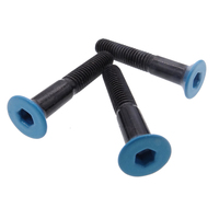 Usine personnalisée M3 M4 M5 M6 sus304 tête à six pans creux plat fraisé Torx fendu noir boulon Allen vis à métaux