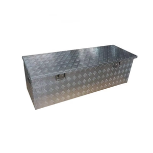 Boîte à outils en <span class=keywords><strong>aluminium</strong></span> robuste <span class=keywords><strong>pour</strong></span> camionnette <span class=keywords><strong>Rangement</strong></span> de lit de <span class=keywords><strong>coffre</strong></span> résistant aux intempéries avec couvercle verrouillable Construction renforcée - Product Image 1