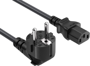 Cable de Alimentación para Portátil de 0.75mm2, 3 Pines, Enchufe Europeo C5 (Alemania, Francia), 1M (3FT), Extensión con Conector Hembra IEC - Product Image 4