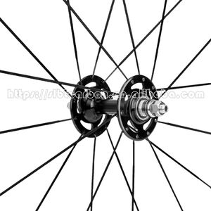 700c אופני מסלול פחמן גלגלי פחמן מותאם אישית 88 מ "מ גובה 100 מ" מ גובה 25 מ "מ קוטר 28 מ" מ קוטר - Product Image 4