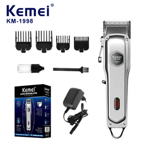 Cortadora <span class=keywords><strong>de</strong></span> Pelo <span class=keywords><strong>Profesional</strong></span> para Hombre KEMEI KM-1998, Cuchilla Ajustable, Carga Rápida <span class=keywords><strong>de</strong></span> 2000 mAh, Máquina <span class=keywords><strong>de</strong></span> Cortar Cabello, Venta al Por Mayor <span class=keywords><strong>de</strong></span> Fábrica OEM - Product Image 1