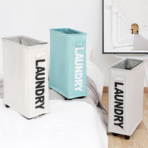 Collapsible Laundry Basket with Handle Foldable Laundry Hamper for Hotel Household Laundry Bin for Bathroom