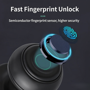AUVINX Kunci Pintu <span class=keywords><strong>Digital</strong></span> Pintar Sidik Jari Smart <span class=keywords><strong>Door</strong></span> Lock Tuya BT Tanpa Kunci Deadbolt Knob Lock - Product Image 3