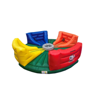 Estructura de Juego Inflable Hipopótamo Hambriento, Material de PVC, Uso en Exteriores, Hogar y Comercial