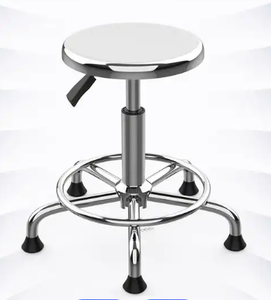 Tabouret de laboratoire en métal, pivotant, siège rond, design moderne pour hôpitaux et écoles, faible MOQ - Product Image 3