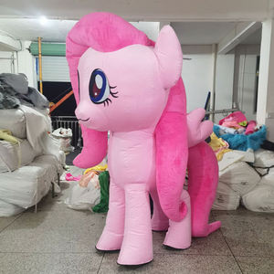 2m piccolo Pony gonfiabile mascotte Costume personaggio dei <span class=keywords><strong>cartoni</strong></span> animati divertente gonfiabile unicorno cavallo mascotte Costume vestito <span class=keywords><strong>per</strong></span> <span class=keywords><strong>adulti</strong></span> - Product Image 1