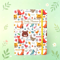 Carnet A5 à couverture rigide en PU avec reliure thermique, motif animal mignon, avec élastique, idéal pour étudiants, bureau, voyage, cadeau - Nouveauté 2026 en gros