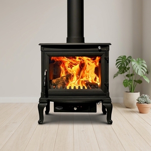 Stufa <span class=keywords><strong>a</strong></span> <span class=keywords><strong>Legna</strong></span> in Ghisa ad Alta Efficienza Termica, Stile Antico, Grande Caminetto <span class=keywords><strong>per</strong></span> Riscaldamento - Product Image 4