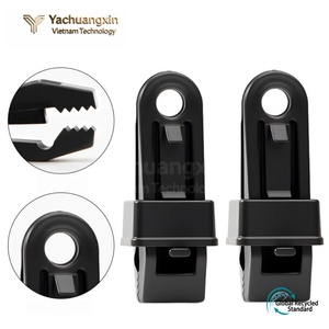 Black <b>Plastic</b> Buckle Clamp for Outdoor Activities Hiking Gear <b>Hook</b> 1PC All Seasons Use - Product Image 3