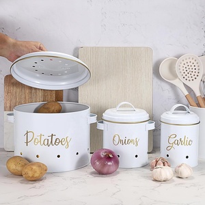 Bộ 3 hộp đựng khoai tây hành tỏi hộp đựng rau củ khoai tây Bộ hộp đựng rau củ hành tây - Product Image 5
