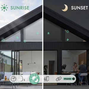 Thông minh di động Shades Tương thích với Alexa Google cơ giới bên phải hình thang tổ ong Rèm cho Windows - Product Image 5