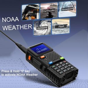 Baofeng UV 5rm nghiệp dư đa ban nhạc AM FM ham đài phát thanh một tần số quan trọng Roger tiếng bíp VOX Scrambler noaa thời tiết Receiver Walkie Talkie - Product Image 3