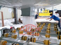 Machine de fabrication de dalles de pierre artificielle à vendre Quartz rocheux Calacatta beige/gris/or pour intérieurs/dalles d'intérieur/cuisine/salle de bain