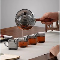 Tazas de Vidrio de Borosilicato de Alta Calidad, Minimalistas, Ecológicas, Hechas a Mano, de Pared Simple, Reutilizables, de 80 ml, con Asa, Venta al Por Mayor