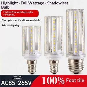 <span class=keywords><strong>หลอด</strong></span>ไฟ LED รูปข้าวโพด ขั้ว E14/E27 สำหรับใช้บนถนน <span class=keywords><strong>หลอด</strong></span>ประหยัดพลังงานสว่างพิเศษ ไส้หลอดรูปข้าวโพด ปรับความสว่างได้ ใช้ได้กับไฟฟ้าทุกแรงดัน รับประกัน 3 ปี - Product Image 1