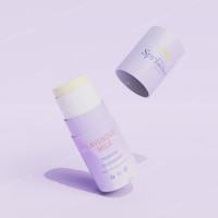 Contenant de déodorant recyclable 5G 15g 50g, stick de déodorant rond à visser, stick de lotion