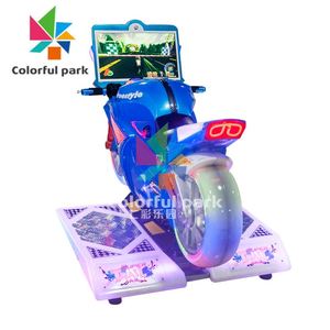 Máquina de Juego Arcade de Carreras de Motos Dinámicas para Niños, Simulador de Motocicleta Mini con Monedas, Equipo de Juego de Parque de Diversiones Colorido - Product Image 5