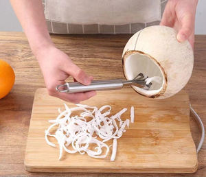 Couteau-râpe en acier inoxydable SYH1275 pour retirer la chair de noix de coco et le poisson, idéal pour les fruits et légumes (vente en gros) - Product Image 2