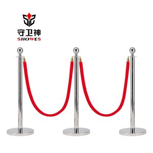Thép không gỉ stanchion bài Đỏ Thảm dây thừng và cực vàng stanchions Bảo tàng triển lãm dây stanchion - Product Image 6