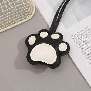 Cute Cat Paw Pu Leather Keychain Soft PU Paw Bag Charm Key Ring Pendant <b>for</b> Car Backpack <b>Handbag</b> Wholesale - Product Image 4