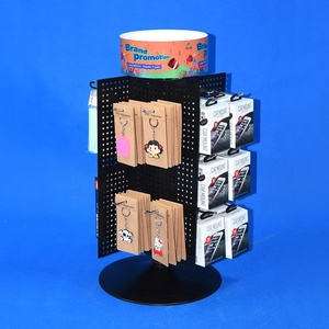 Điện Thoại Di Động Cửa Hàng Truy Cập Đứng Rotary Thép Pegboard Lịch Thi Đấu Phụ Kiện Điện Tử Sản Phẩm Pin Xoay Kim Loại Hiển Thị Rack - Product Image 2