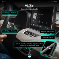 Adaptador Inalámbrico Qianyao 3 en 1 para CarPlay y Android Auto, Conexión Plug & Play, Mirror Link, Airplay