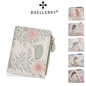 กระเป๋าสตางค์สั้นผู้หญิง Baelerry ลายอนิเมะ ความจุเยอะ ใส่เหรียญได้ ใช้ได้ทุกวัน - Product Image 3