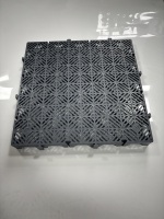 Panel de Rejilla WPC Encastrable, Económico, Fácil de Desmontar, Antideslizante, Ecológico, Impermeable, para Gimnasio, Garaje, Uso Industrial