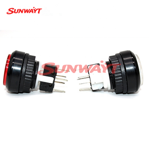 Accessoires pour machine de jeu d'arcade DIY : Bouton d'arcade compact en plastique bombé de 32 mm pour machines à monnayeur - Product Image 5