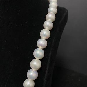 Vente en gros <span class=keywords><strong>de</strong></span> <span class=keywords><strong>collier</strong></span> <span class=keywords><strong>de</strong></span> perles d'eau douce Edison blanches rondes <span class=keywords><strong>de</strong></span> qualité 10-11mm 2A pour bijoux à bricoler soi-même avec fermoir en argent sterling 925 - Product Image 5